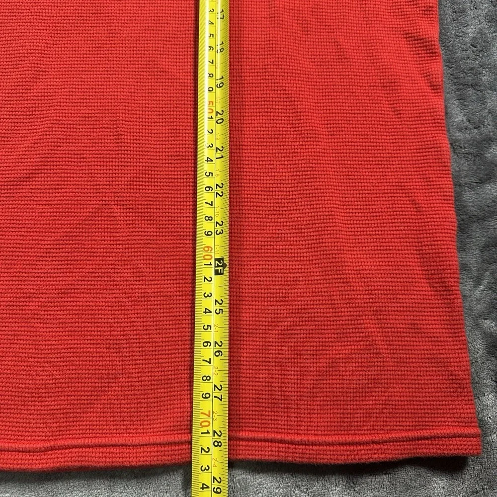 Polo Ralph Lauren Men's Red Waffle Knit Thermal Long Sleeve Shirt‎ Size XL